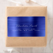 Minimalismus Sapphire Cobalt Blue Address Labels (Insitu)
