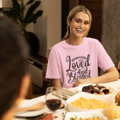 Minimalismus Schwarz-weiß Lose und gesegnet T-Shirt