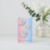 Minimalismus Sphere Circle Pink Blue Beauty Vip Visitenkarte (Stehend Vorderseite)