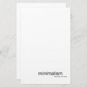 Minimalismus Stationierung Briefpapier (Vorne/Hinten)