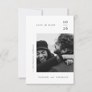Minimalismus Typografie Save The Date