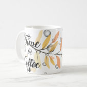 Minimalismus Typografisches Muster mit Wassertropf Kaffeetasse (Vorderseite Links)