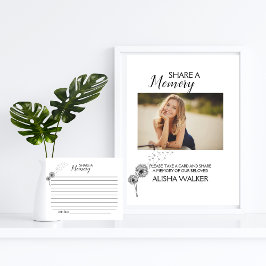 Minimalismus von Dandela Teilen eines Gedächtnisbe Sockelschild