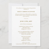 Minimalist 16 Photos Time Life Graduate Collage Einladung (Rückseite)