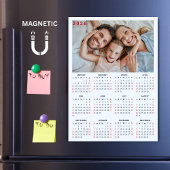 Minimalist 2026 Calendar Photo Magnet