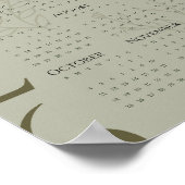 Minimalist 2026 Calendar Poster (Ecke)