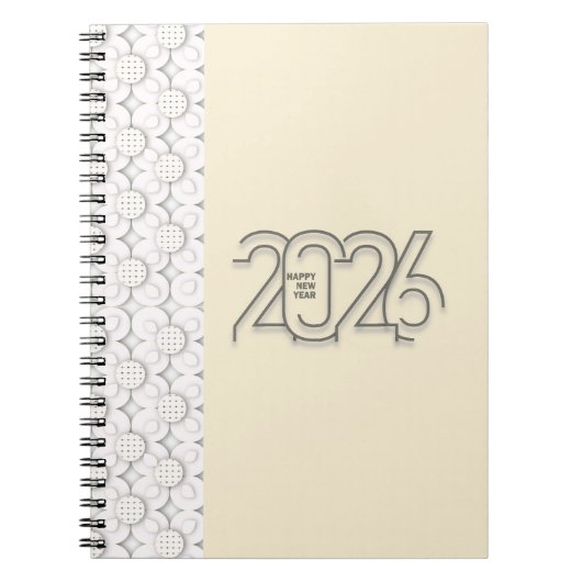Minimalist '26 Start Notizblock (Vorderseite)