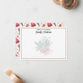 Minimalist 3.5x5-in Illustrated Christmas Elements Mitteilungskarte (Vorderseite/Rückseite Beispiel)