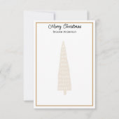 Minimalist 3.5x5-in Illustrated Trees Christmas  Mitteilungskarte (Vorderseite)