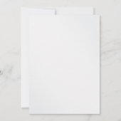 Minimalist 3D White Floral Elegant Bridal Shower Einladung (Rückseite)