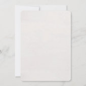 Minimalist 40th Year Birthday Invitation Einladung (Rückseite)