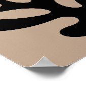 Minimalist Abstract Algae Matisse Style Poster (Ecke)