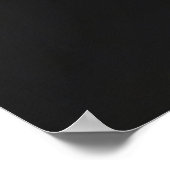 Minimalist Abstract Black White Gray Poster (Ecke)