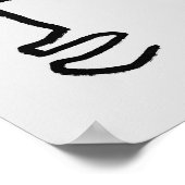 Minimalist Abstract Face Line Art Poster (Ecke)