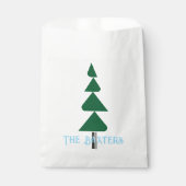 Minimalist Abstract Green Chic Christmas Tree Geschenktütchen (Vorderseite)