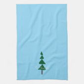 Minimalist Abstract Green Chic Christmas Tree Geschirrtuch (Vertikal)