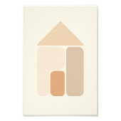 Minimalist Abstract House Poster  (Vorne)