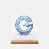 Minimalist Abstract Letter G  Acrylschild (Vorderseite)