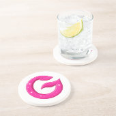Minimalist Abstract Letter G  Getränkeuntersetzer (Seite)