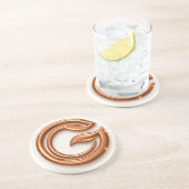 Minimalist Abstract Letter G Getränkeuntersetzer (Seite)