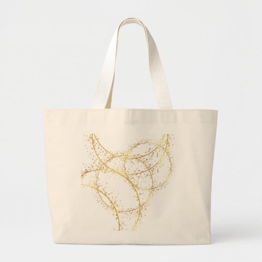 Minimalist Abstract Line Art Tote Bag Jumbo Stoffbeutel (Vorne)