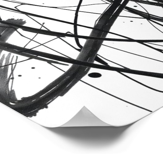 Minimalist Abstract Line Drawing Prints  Poster (Ecke)