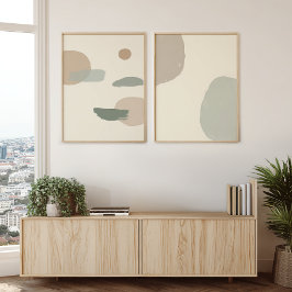 Minimalist Abstract Neutral Zen Wall Art Set