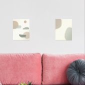 Minimalist Abstract Neutral Zen Wall Art Set (Wohnzimmer)
