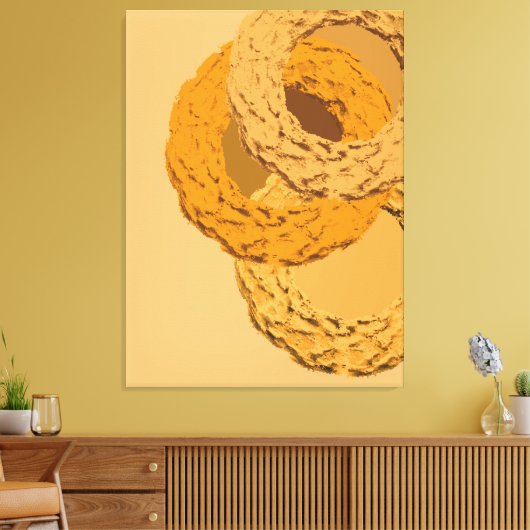 Minimalist Abstract Painting – Geometric Wall Art Leinwanddruck (Insitu (Wohnzimmer))