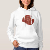 Minimalist Abstract Rose Line Art Hoodie (Vorderseite)