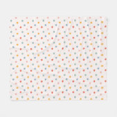 Minimalist Abstract Tiny Spots Pastel Earth Tones Fleecedecke (Vorderseite (Horizontal))