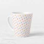 Minimalist Abstract Tiny Spots Pastel Earth Tones Milchtasse (Linke Ecke)