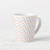 Minimalist Abstract Tiny Spots Pastel Earth Tones Milchtasse (Rechte Ecke)