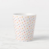Minimalist Abstract Tiny Spots Pastel Earth Tones Milchtasse (Vorderseite)