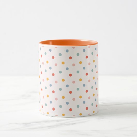 Minimalist Abstract Tiny Spots Pastel Earth Tones Tasse (Zentrum)