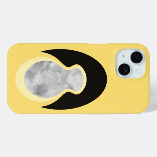 Minimalist Abstract Yellow Cloud-Seed Case-Mate iPhone Hülle (Rückseite (Horizontal))