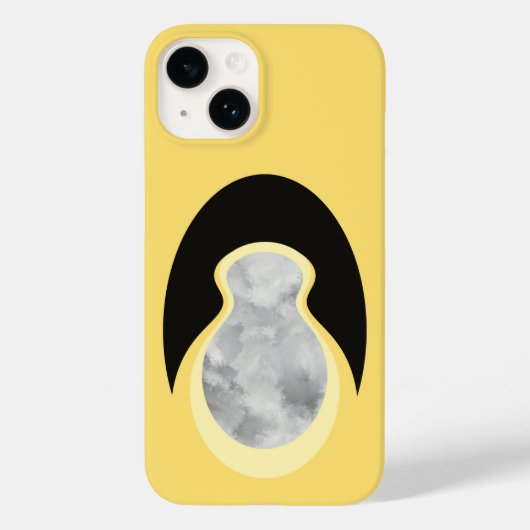 Minimalist Abstract Yellow Cloud-Seed Case-Mate iPhone Hülle (Rückseite)