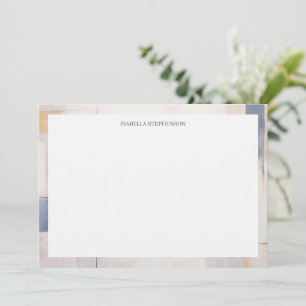 Minimalist abstrakt stilvoll pastell dankeskarte