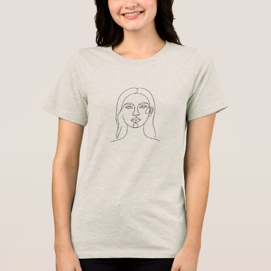 Minimalist Aesthetic Collection Tri-Blend Shirt (Vorderseite)