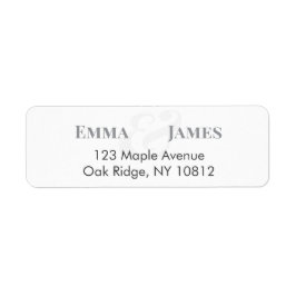 Minimalist Ampersand Wedding | Name Header Return