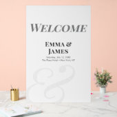 Minimalist Ampersand Wedding | Welcome Sign Acrylschild (Hochzeit)