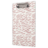 Minimalist Anatomy Pattern Medical Professional Cl Klemmbrett (Links)