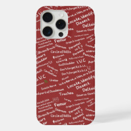 ​Minimalist Anatomy Pattern - Medical Student iPho iPhone 15 Pro Max Hülle