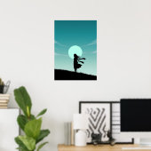 Minimalist Anime Girl Poster (Heimbüro)