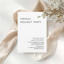 Minimalist Annual Holiday Party Einladung