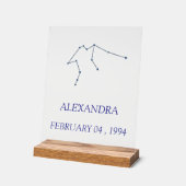 Minimalist Aquarius Constellation Acrylic Sign - P Acrylschild (Winkel)