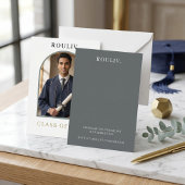 Minimalist Arch Photo Graduation | Rolling Stone Einladung