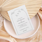 Minimalist Arch Wedding Invitation Einladung