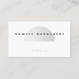 Minimalist Arch Wedding Place Card Visitenkarte