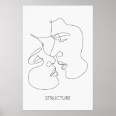 Minimalist Architectural Lines Abstract Modern Ivo Poster (Vorne)